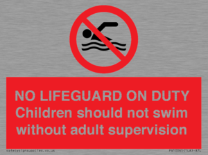 NO LIFEGUARD ON DUTY